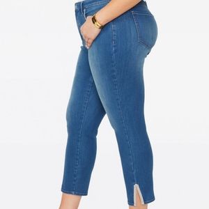 Ami Skinny Ankle Jeans with multi-tape detail
